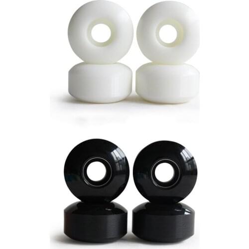 Skateboard Wheels with Bearings 52X30mm Street PU Wheels Skateboard Parts Cruiser Longboard Wheels (Set of 4)