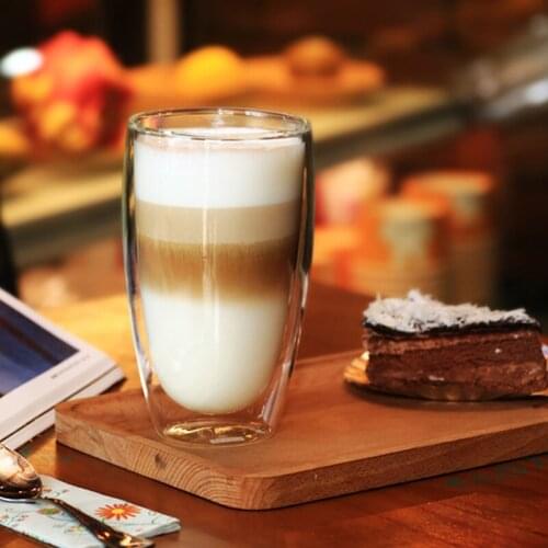 Heat-resistant Double Wall Glass Cup Beer Coffee Cups Handmade Healthy Drink Mug Tea Mugs Transparent Drinkware