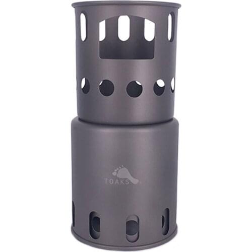 TOAKS STV-11 STV-12 Lightweight Portable Titanium Stove Backpacking Wood Burning Stove Camping Outdoor Hiking Titanium Stove