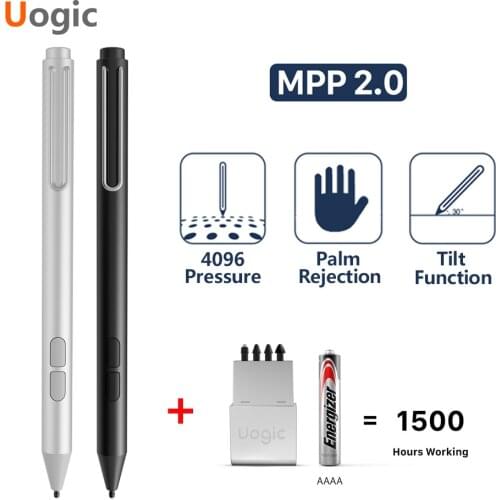 Uogic Pencil Upgraded 4096 Pressure Sensitivity Palm Rejection Stylus For Surface Pro X/7/6/5/4 Surface Go/Laptop/Book/Studio