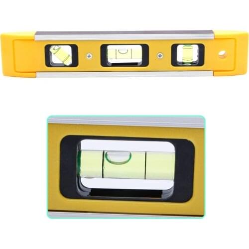 High Precision Spirit Foot Level Magnetic Measuring Instrument Horizontal Ruler 22.5cm Drop Ship