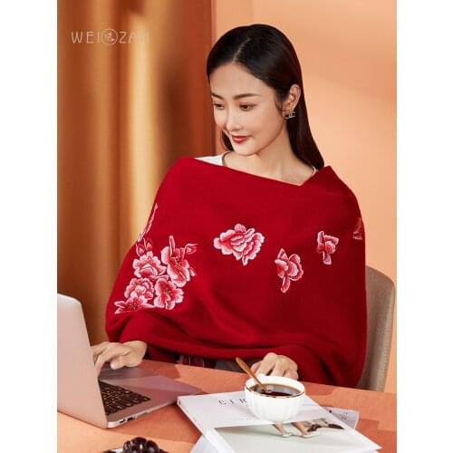 100% wool scarf women spring Autumn winter cashmere Red shawl mother Wrap Pashmina 200*70 size, 380g weight