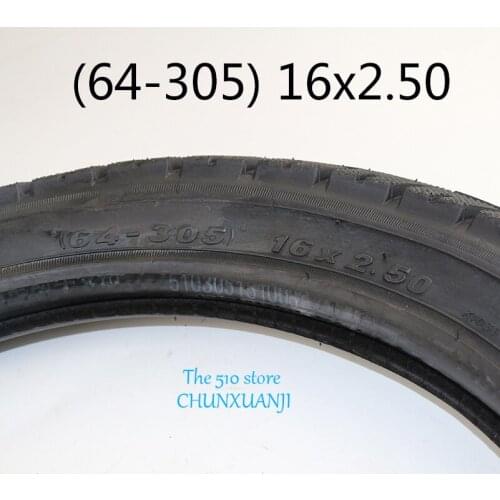 16x2.50 64-305Wear-resisting tire inner tube Fits Kids Electric Bikes Small BMX Scooters 16*2.5 with a bent angle valve stem 1