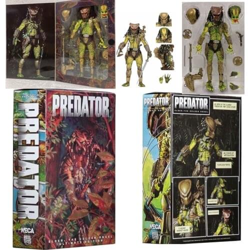 20cm NECA Predator Elder Predator Gold Kenner Leader Clan Chief Action Figure Collection Toy odel Toys Doll 30cm 12inch