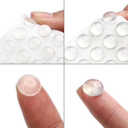 32PC 5MM+50PC 2.2MM Door Stopper Thickness Self Adhesive Silicon Rubber Kitchen Cabinet Damper Buffer Pad