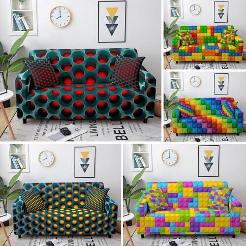 3D Sofa Covers for Living Room Corner Sofa Cover Elastic Couch Slipcovers Sofa Protector funda sofa Couch Cover 1-4 Seaters