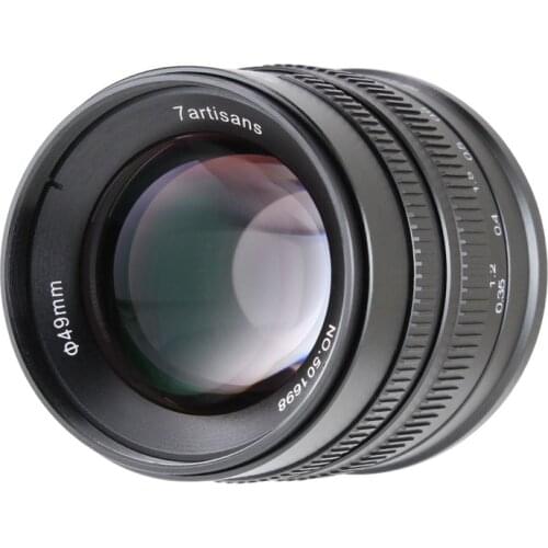 7artisans55MM F1.4 Large Aperture Portrait Manual Focus Camera Lens for Canon EOS M camera Sony E Mount Fuji FX M4/3 Mount