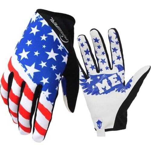 American flag graphics Vogue Fishing Tackle Warm Durable Men Sports Anti Slip Gel Pad Fishing Gloves Tackle Fitness Sports