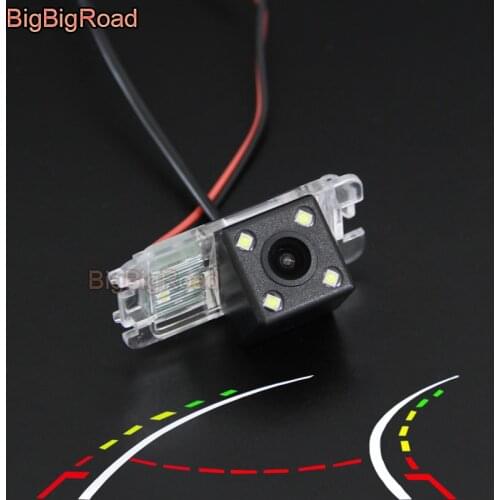 Car Backup Rear View Reverse Camera For Jaguar F-Type / XF X250 / XK XJ Parking Lines Intelligent Tracks Reversing Assistance
