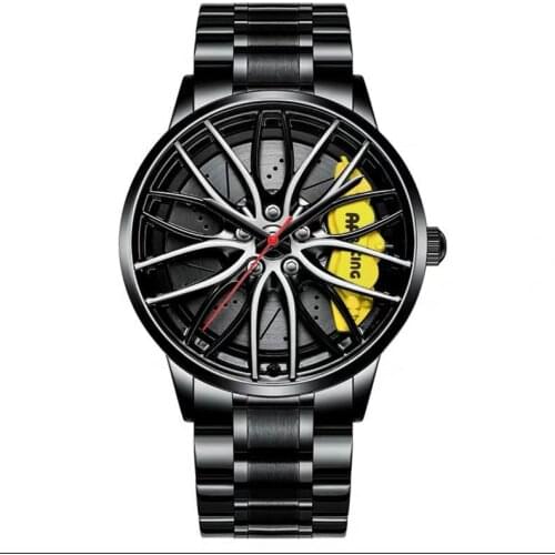 2021 New Watches Men Wheel Rim Hub Super Car Stainless Steel Waterproof Cool 3D Fashion Summer Luxurious Gift Watch for Men