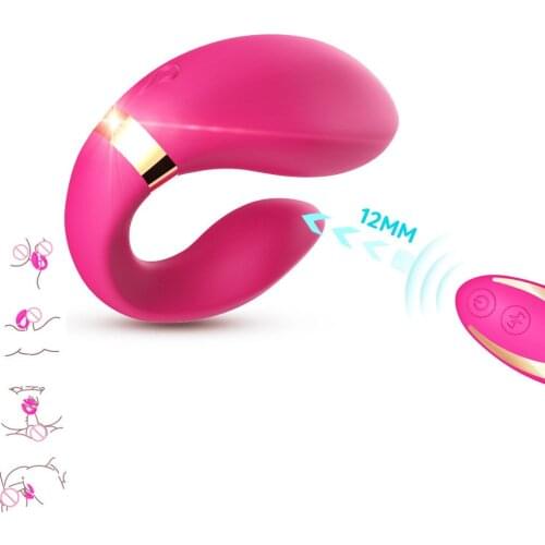 Clitoral Dildos Vibrator G Spot Wearable Vibrators C Shape Anal Stimulator Adult Sex Toys Wireless control for Women Couples