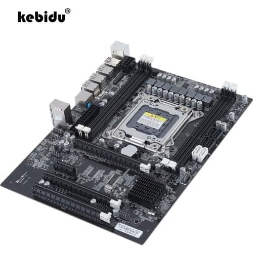 Kebidu X79 Desktop Computer Mainboard Motherboard USB 3.0/2.0 8-pin Power Connector For LGA 2011 For DDR3 1866/1600/1333