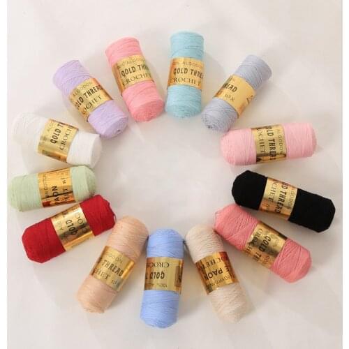 Mylb 5Pcs=460g High Quality 8# Lace Cotton Yarn For Crocheting Knitting By 1.25mm Crochet Hooks Thin Yarn free shipping