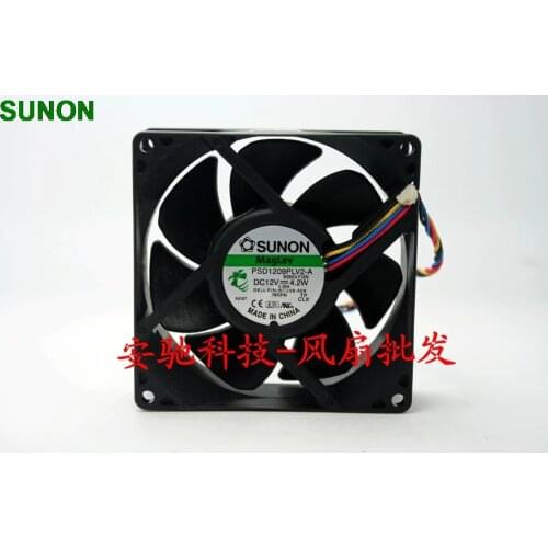 Original For Sunon 9cm 9032 12V 4.2W server 4 -wire fan PSD1209PLV2-A