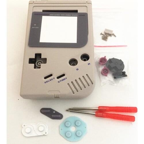 Full Set classic Housing Shell Case Cover Repairt Parts For Gameboy GB Game Console for GBO DMG GBP With Buttons Screw Drivers