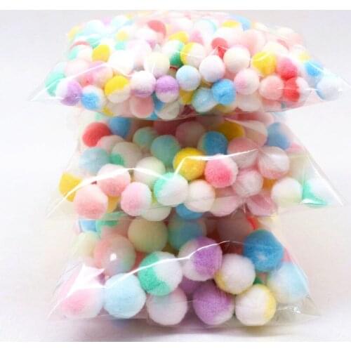 10mm 15mm 20mm 25mm 30mm Pom Pom Balls DIY Crafts Pompones Furball Christmas Weeding Home Decoration Sewing Materials 10g