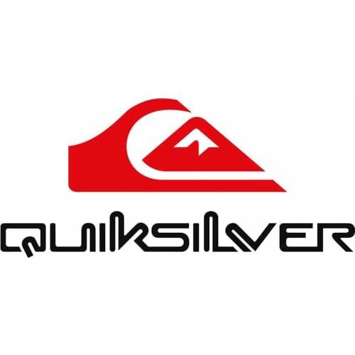 Hot Hot Quiksilver Logo Car Truck Decal Material Anime Waterproof Camper PVC Car Sticker 13*6cm Vinyl Windshield Decorative