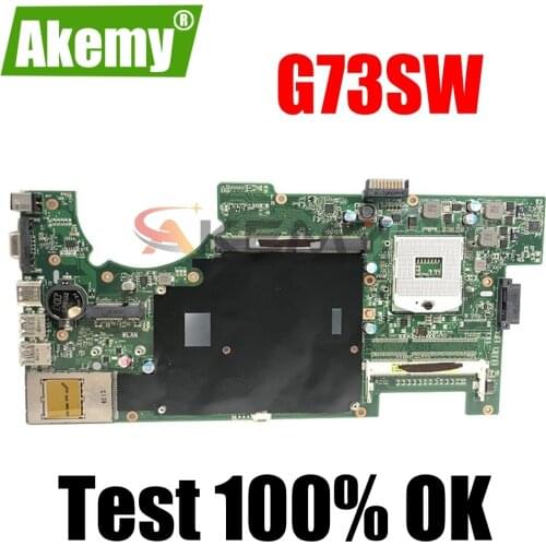 SAMXINNO For ASUS ROG G73SW G73S G73 Laotop Mainboard G73SW Motherboard with 2D 2-SLOTS