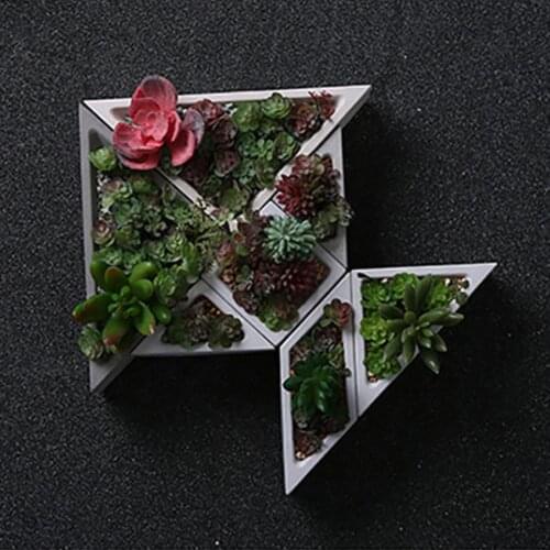 Concrete Planter Silicone Mold Rhombus Hexagon Shaped Geometric Home Decoration Craft Potting Succulent Plants Cement Vase Molds