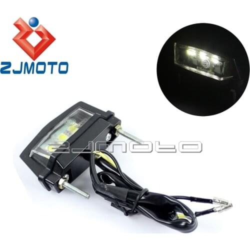 Motorcycle Motorbike SMD Number Licence Plate Street Bike Scooter Quad Trike ATV Number Plate Light