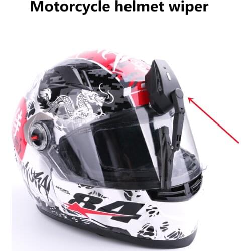 Universal Motorcycle Helmet Wiper Lightweight Durable Electric wiper Compatible with most visor