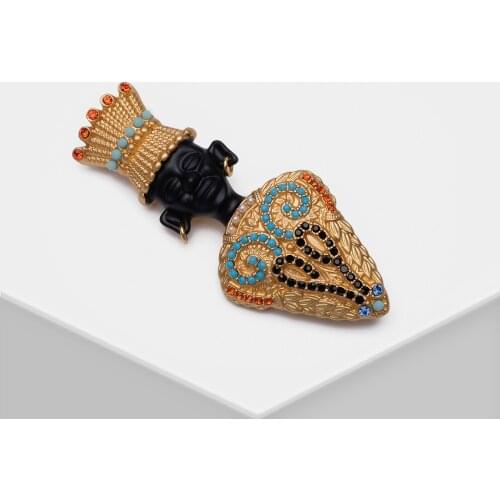 XZ14715-F24 Amorita boutique egypt copper blackmour vintage Brooches