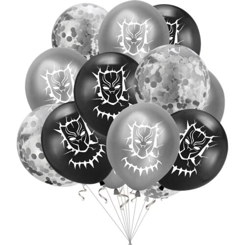 Black Panther The Avengers Party Super Hero Balloon Latex Balloons Marvel Kids Birthday Party Decoration Baby Shower Balloons