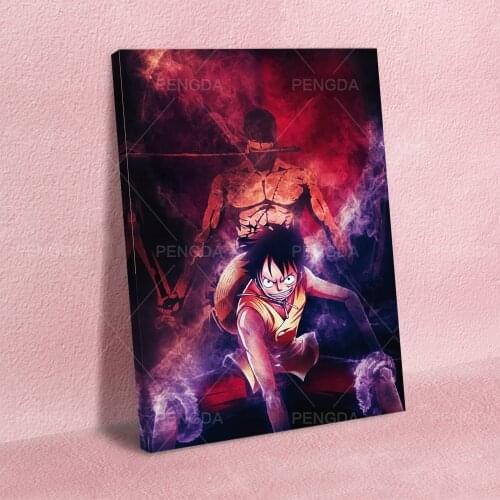 Japanese Anime One Piece Luffy Solon Canvas Pictures Home Decoration Modern Paintings Wall Art Prints Poster Modular Living Room