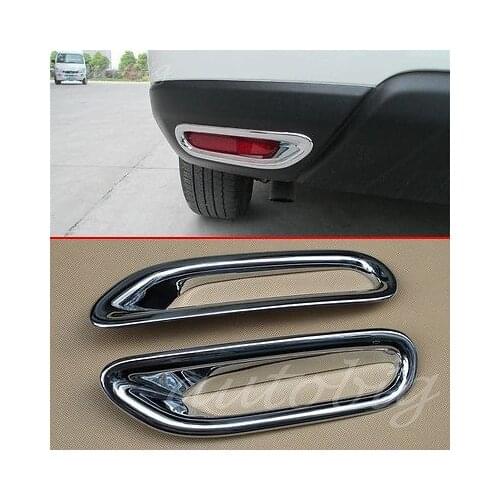 Rear Fog Light Cover FOR Nissan X-Trail Rogue 2014-2016 T32 Chrome Lamp Molding