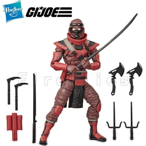 1/12 6inches Hasbro G.I.JOE Action Figure Classified Series Red Ninja Anime Movie Model For Gift Free Shipping