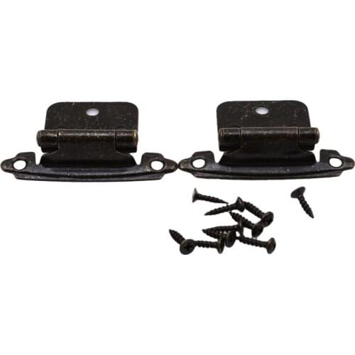 2PCS/Pack 3 Holes Jewelry Gift Box Decorative Hinge Antique Bronze Crown Head Hinge Cabinet Furniture Accessories