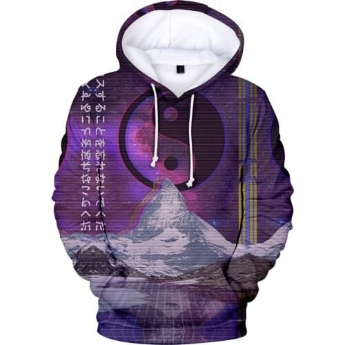 Vaporwave 3D Hoodies Men Women New Arrivals Fashion Trend Print Harajuku Vaporwave Tracksuits 3D Polluvers Hoodie Sweatshirt Top