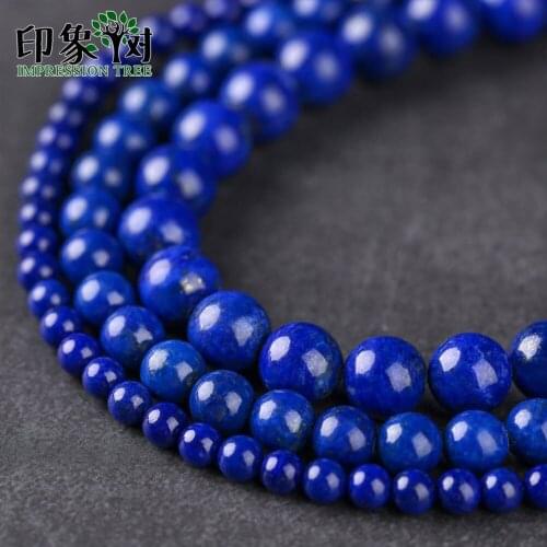 4/6/8/10mm Strand Wholesale Lapis Lazuli Stone AAA Grade Loose Round Beads Handmade For Bracelet DIY Jewelry Components Making