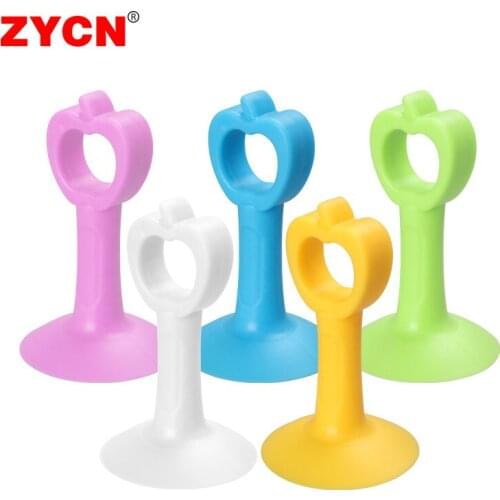 10PCS Soft Rubber Pad Doorknob Protect Wall Self Adhesive Silica Gel Door Stopper Anti-Collision Handle Fender Mute Cute Color