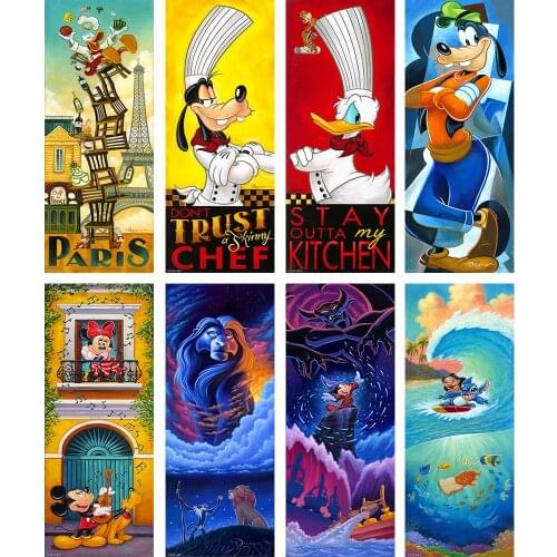 5D DIY Diamond Painting Fantasy Disney Cartoon Landscape Full Square Round Embroidery Mosaic Set Cross Stitch Home Decor Gift