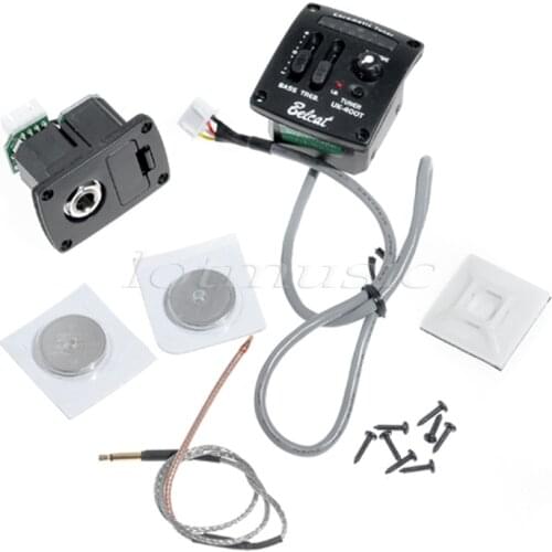 Belcat 2 Band EQ Ukulele Equalize Pickup System with Chromatic LED Tuner UK-400T