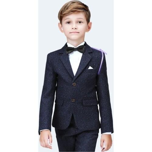 Childrens suit boys 2020 new British style Five pieces performance dress jacket for teenage size 110 120-150 160