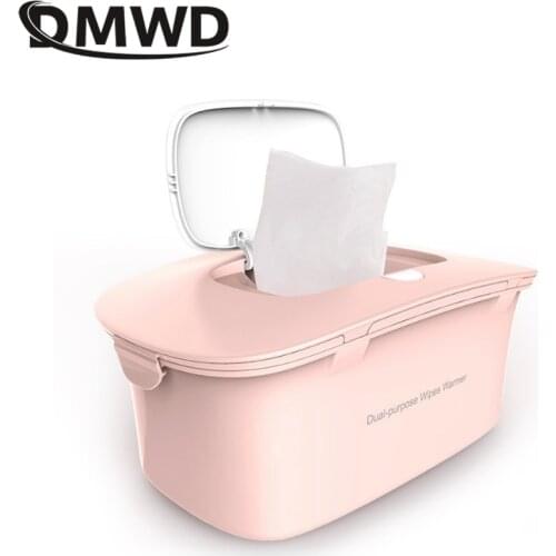 DMWD 220V 8W Portable Baby Wipes Heater For Winter Wet Towel Dispenser Top Thermostatic Heating Wet Tissue Wipes Machine