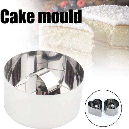 Cake Template Stainless Steel Love Mousse Ring Cake Maker Cake Ring Anti-Rust Easy to Clean LXY9