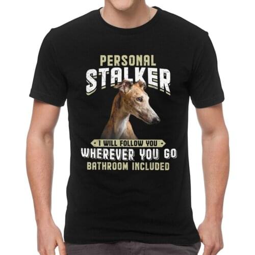 Greyhound T-Shirts Men Novelty T Shirts Short Sleeve Whippet Sighthound Dog Lover Tshirt Cotton Tees Top Clothes