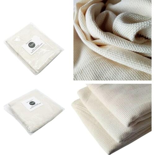 Handmade Cotton Yarn Monks Cloth Punch Needle DIY Embroidery Needlework Fabric