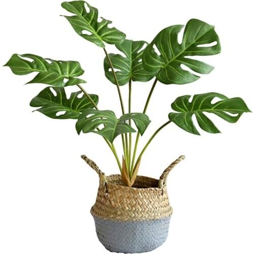 Artificial Turtle Leaf Plants Are Used For The Background Wall Display Living Room Business Hall DIY Wedding Interior Decoration