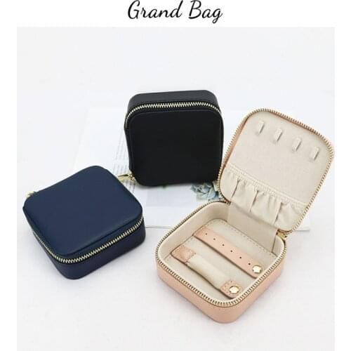 New Women Gift Box For Jewellery Customized Jewelry Case Cow Leather Necklace Jewel Organizer Case Fashion Box Of Jewellery