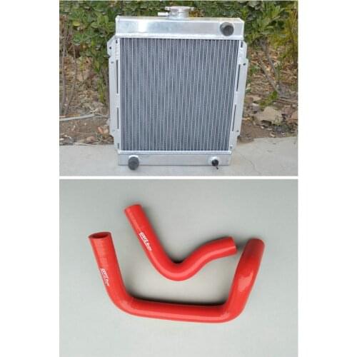 Hot Selling Aluminum Radiator + Silicone Radiator Hose For DATSUN 1200 Manual 3 Row