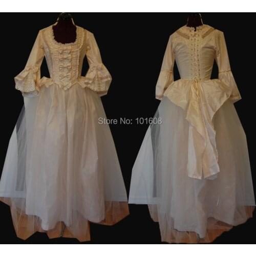 New Arrival!Long Sleeve Vintage costumes Victorian dresses 1860s Civil War Gown Historical dresses Retro regency dress HL-428