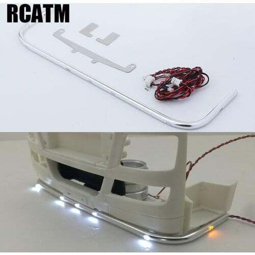 RC Model CNC Aluminum Alloy Bottom LED Light For 1/14 Tamiya RC Truck MAN TGX540 Actros 56348 1851 Scania 620 470 Volvo 56360