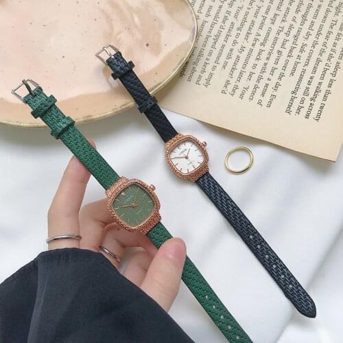 Luxury Fashion Women Watches Design Female Dress Watch Square Ladies Quartz Wristwatch Leather Relogio Feminino Drop Shipping