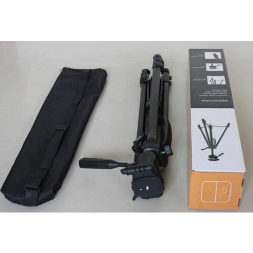 Digital/video/photo tripod 3 way fluid pan head professional tripod extended 150cm for any digital camare include bag free ship