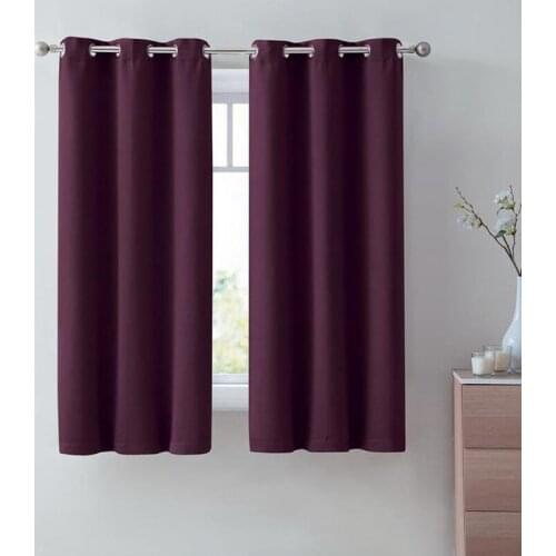 Solid Color Blackout Curtains For Kids Child Bedroom Korean Style Window Voile Tulle Curtains For Living Room