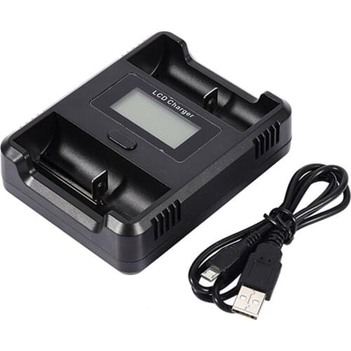 2.0A Smart LCD Charger Fast Charging For 18650 21700 26650 14500 16340 Li-ion Ni-MH Ni-Cd AA AAA Rechargeable Battery